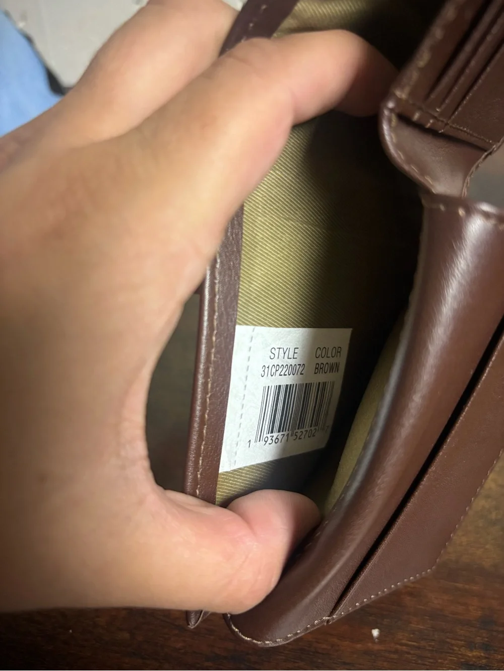 Columbia Brown Bifold Wallet Leather Look Classic Men’s Wallet
